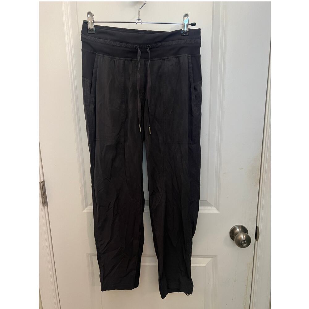 Lululemon Dance Studio Mid-Rise Cropped Pant Sz 4 Gray Athleisure Utility Sporty